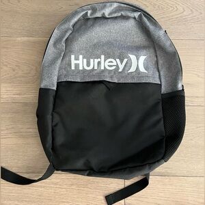 Hurley Backpack Grey Black Surfer Skater Lifestyle NWOT
